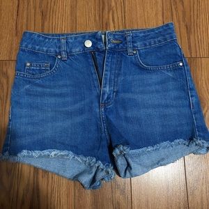 TopShop Moto Denim Shorts